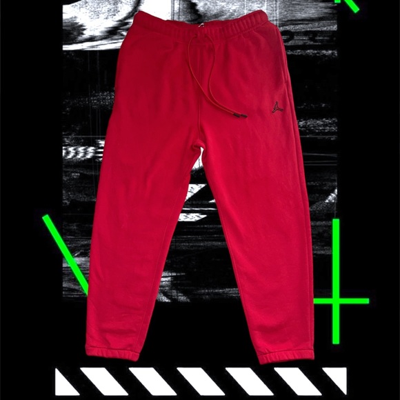 Nike Air Jordan Essential Fleece Men's Jogger Sweatpants (Gym Red)